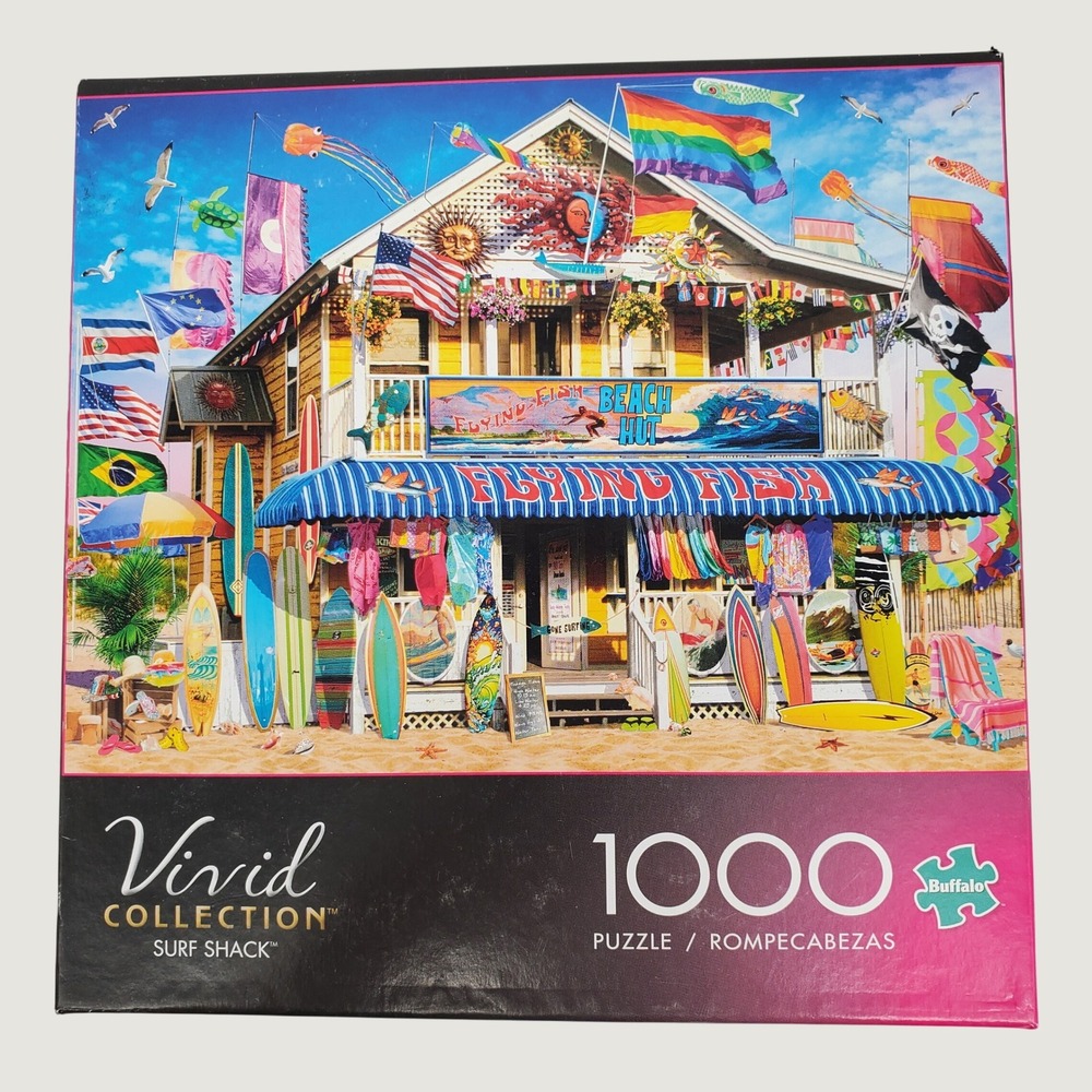 Buffalo Games Vivid Collection Surf Shack 1000 Piece‎ Jigsaw Puzzle 11700 Beach